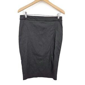 New I Love Tyler Madison Waxed Pencil Skirt Womens M Black Midi